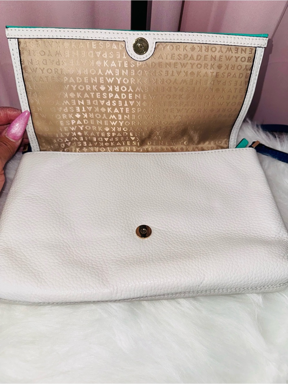 Kate Spade Crossbody/Clutch -She’s Cute, She’s Classy, She Knows It 💙 - Picture 7 of 9